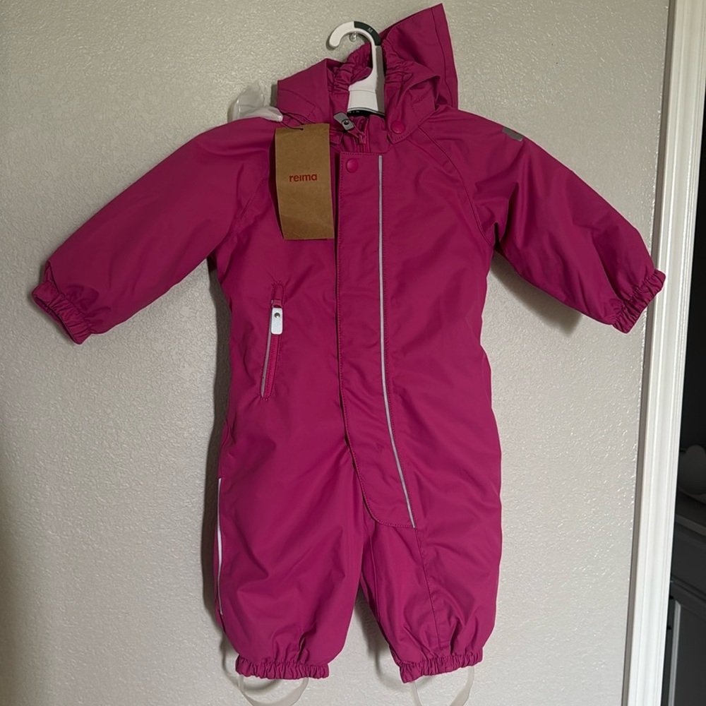 Reima waterproof snowsuit infants 9-12 months girls